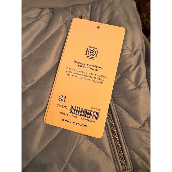 Athleta Women's Après Ski Down Jogger Pants Sky Blue Size 8 NWT - Picture 7 of 10